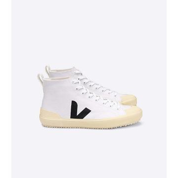 Veja NOVA HT CANVAS PIERRE Hoog Heren White/Black | BE 106AHK